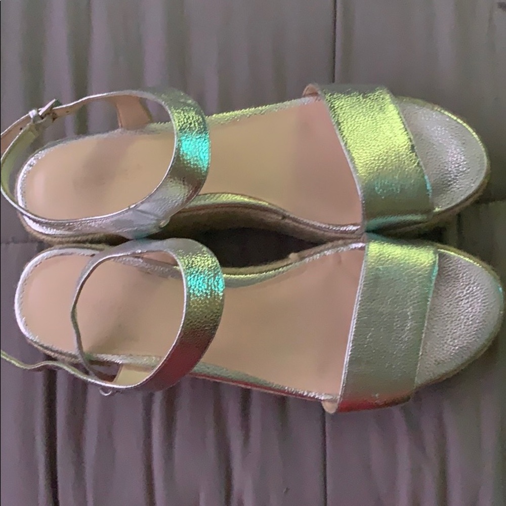 Nine West Silver Espadrille sandals